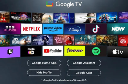 TCL P7K-UK 55Inch QLED Direct LED 4K HDR Smart Google TV
