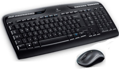 Logitech MK330 black cordless keyboard and mouse combo
