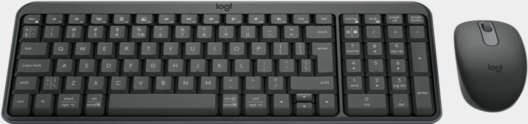 Logitech Black MK250 Wireless Mouse And Keyboard Combo