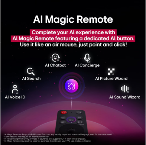 LG 75 Inch UHD AI UA854K AI Magic Remote Ready HDR10 Smart TV