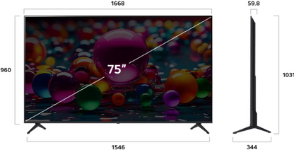 LG 75 Inch UHD AI UA854K AI Magic Remote Ready HDR10 Smart TV