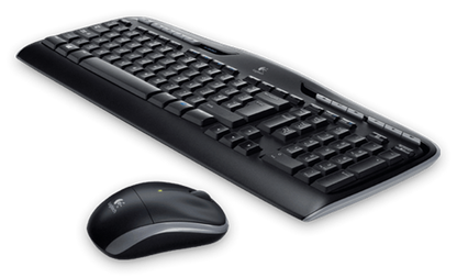 Logitech Black MK330 Cordless Keyboard & Mouse Combo