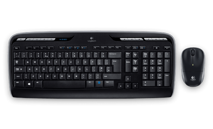 Logitech Black MK330 Cordless Keyboard & Mouse Combo